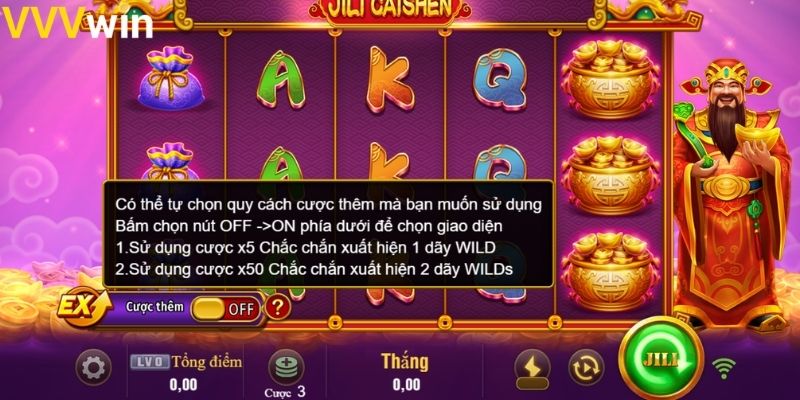 Quy tắc cơ bản của trò chơi slot Thần Tài