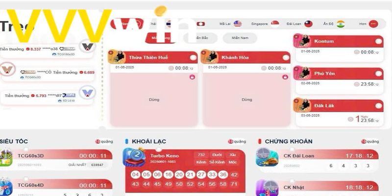 Tỷ lệ trả thưởng hấp dẫn là điểm mạnh của xổ số VVVwin
